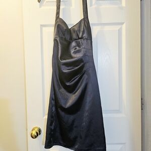 Speechless Satin Knee Length Dress